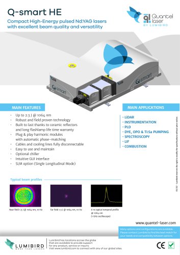 Q-smart HE / Compact High-Energy pulsed Nd:YAG lasers