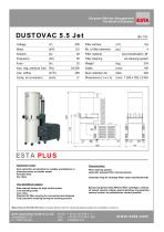 Datasheet DUSTOVAC 5.5 JET