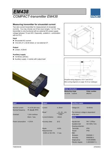 COMPACT-transmitter EM438