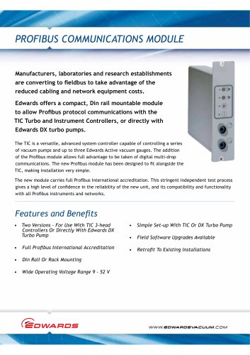 Profibus Communications Module Datasheet