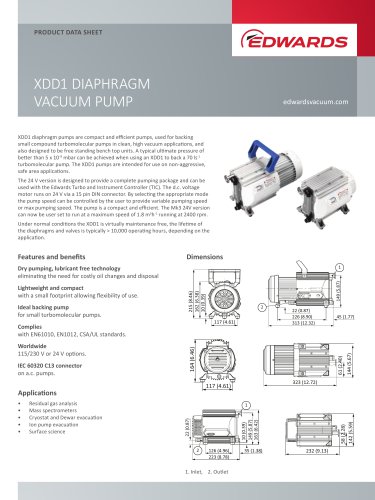 XDD1 DIAPHRAGM VACUUM PUMP