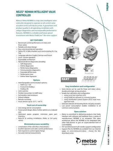 NELES® ND9000 INTELLIGENT VALVE CONTROLLER