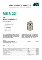 Microphone Capsule MKS 221