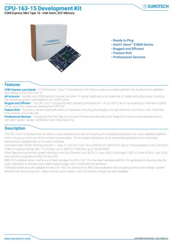 CPU-163-15 Development Kit