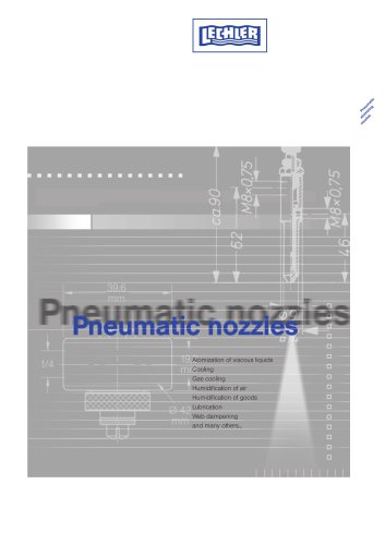 Pneumatic atomizing nozzles