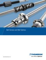 Ball Screws and Ball Splines (Made in the US, inch and metric)