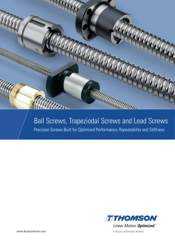 Ball Screws, Trapeziodal Screws and Lead Screws (metric series)