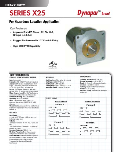 X25 | For Hazardous Location Application