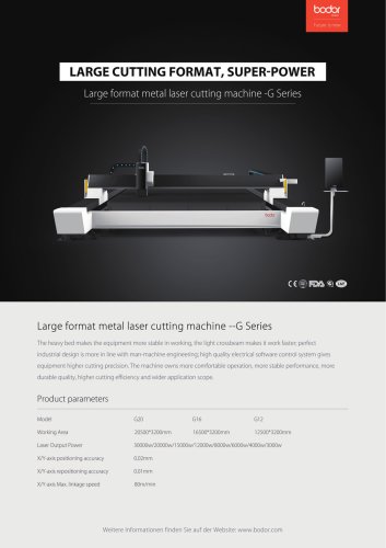 G-series metal laser cutting machine