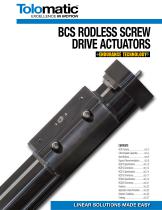 BCS RODLESS SCREW DRIVE ACTUATORS