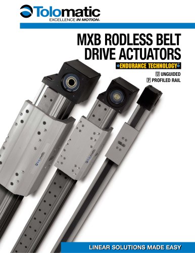 MXB Belt Drive Actuator Catalog