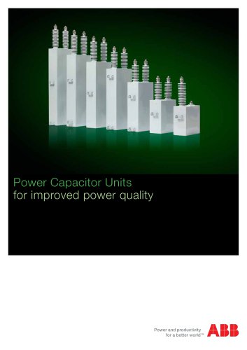 Power Capacitor Units for improved power quality