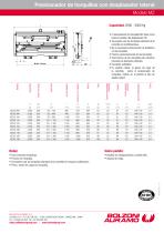 Posicionador de horquillas, con desplazador lateral - Modelo MZ - 2