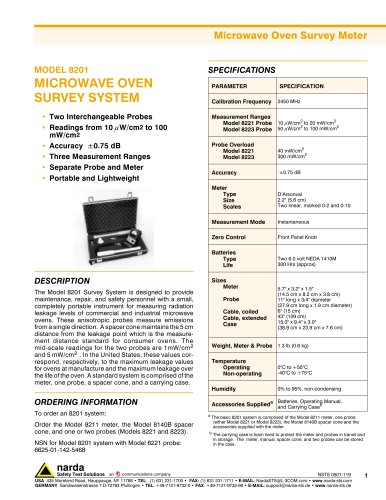 8201 Microwave Oven Survey System 