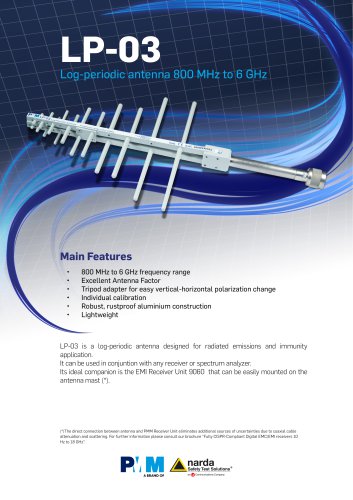 LP-03 Log Periodic Antenna 0,8 - 6 GHz