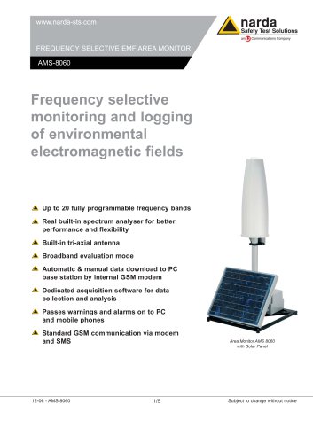 Narda Area Monitor AMS 8060