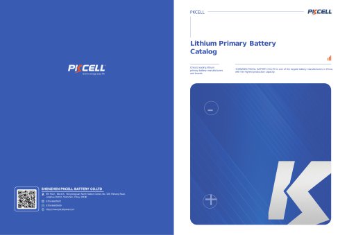 Disposable lithium battery brochure