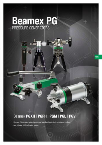 Brochure - Beamex PG pressure generators