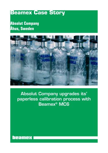 Case Story Absolut Company - Absolut Company upgrades its paperless calibration process with Beamex® MC6