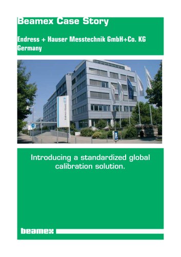 Case Story Endress + Hauser- Introducing a Global Calibration Solution