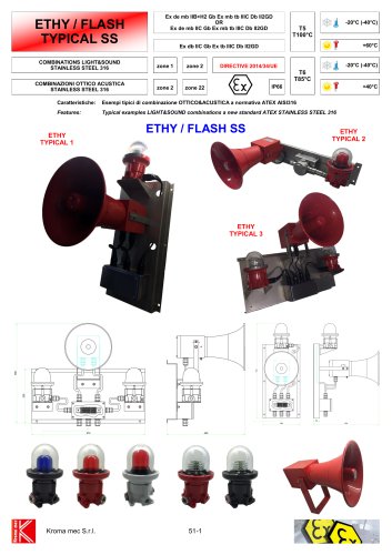 COMBINATION BEACON/SOUNDER Ex.. SS316