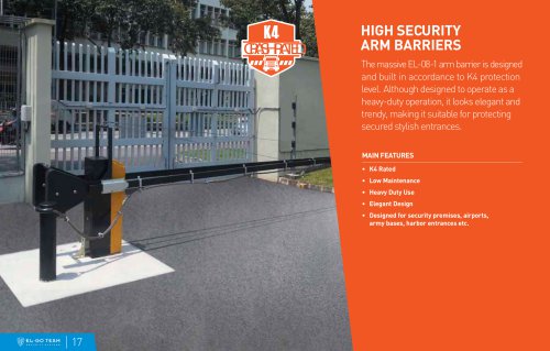 HIGH SECURITY ARM BARRIERS