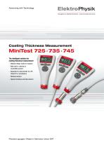 Coating thickness measurement MiniTest Series 700