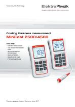 MiniTest 4500 - coating thickness measurement