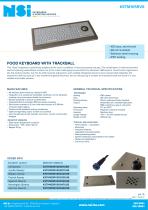 Food keyboard with trackball