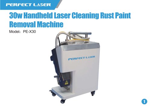 30w handheld laser cleaning rust paint removal machine