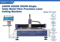 Perfect Laser 1500W 2000W 3000W Single Table Metal Fiber Precision Cutting Machine PE-F1325