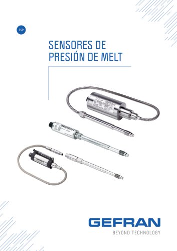 SENSORES DE PRESI&Oacute;N DE MELT