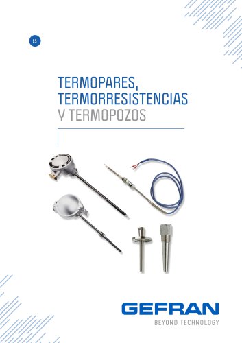 TERMOPARES, TERMORRESISTENCIAS Y TERMOPOZOS