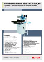 Circular cross-cut and mitre saw ZS 85N, NS
