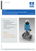 Quick-Closing Turbine-Valve for Gaseous Media - Type KVH (ANSI 300lbs.)