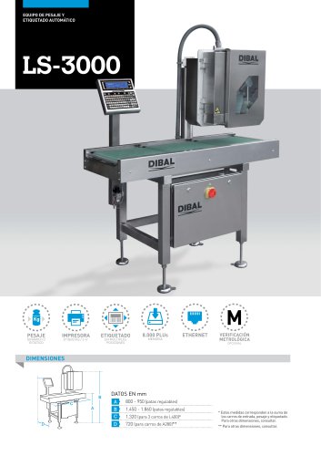 ETIQUETADORAS AUTOMÁTICAS SERIE LS-3000