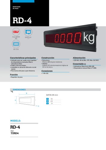 REPETIDOR DE PESO RD-4