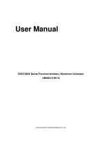 Siglent SDG1000X Waveform Generators UserManual