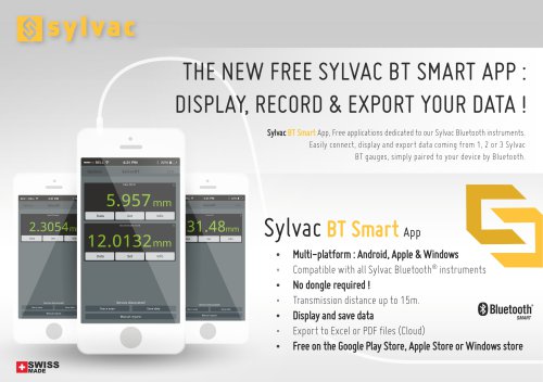 Flyer Sylvac BT Smart App