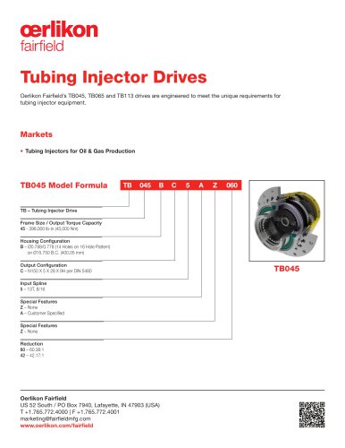 Tubing Injector Drives