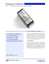 SC10 — 10 MHz high-stability ovenized quartz oscillator