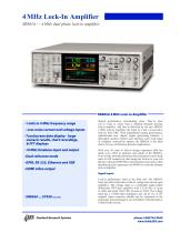 SR865A — 4 MHz dual phase lock-in amplifier