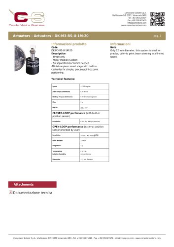 Actuators DK-M3-RS-U-1M-20