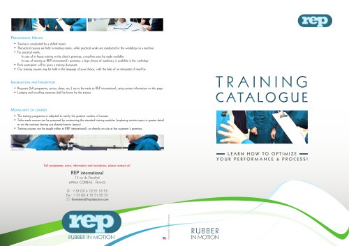 TRAINING CATALOGUE