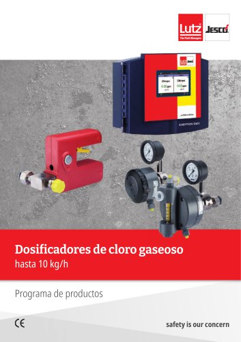Dosificadores de cloro gaseoso hasta 10 kg/h