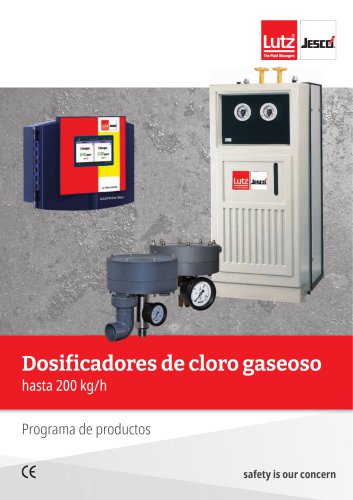 Dosificadores de cloro gaseoso hasta 200 kg/h