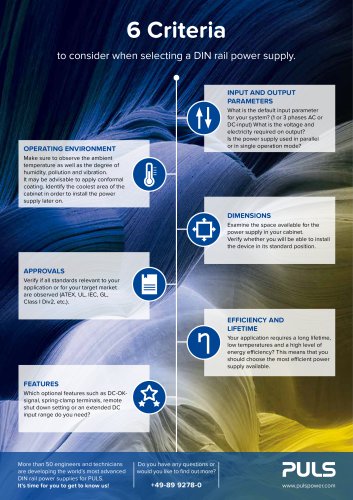 6 Criteria for Power Supply Selection