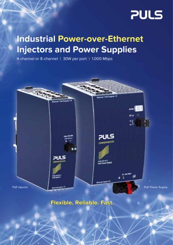 Industrial Power-over-Ethernet Injectors and Power Supplies