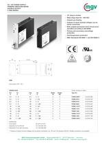 AC / DC POWER SUPPLY PRIMARY SWITCHED MODE DOUBLE OUTPUT P 2060 SERIES