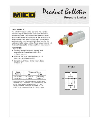 PRESSURE LIMITER